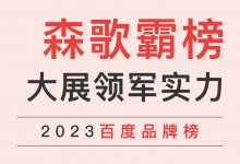 大展領(lǐng)軍實力！森歌榮登太平洋家居品牌榜