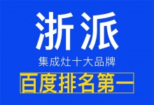 【欣邦今日推薦品牌】浙派集成灶，首選品